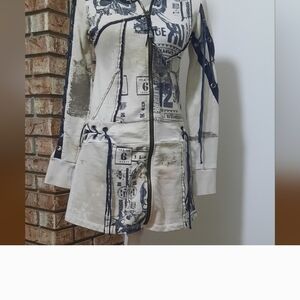 Not Really For Sale SALVAGE Fixed Up Graphic Hooded Jacket. S